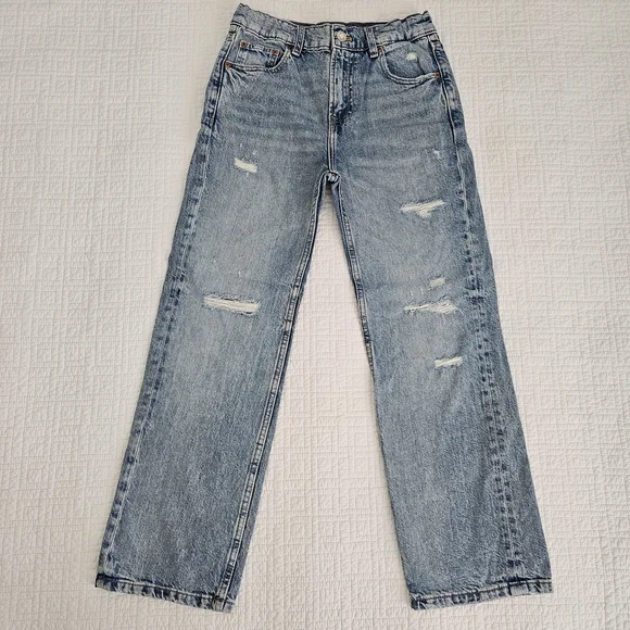 Zara Girls Denim Ripped Jeans - Picture 14 of 14